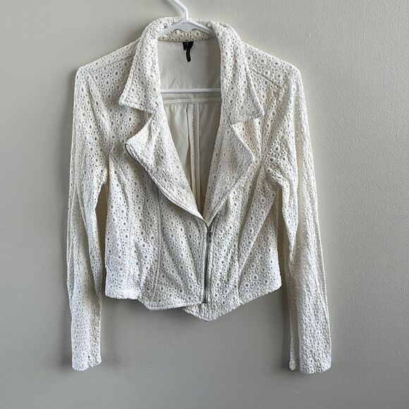 White Eyelet Jacket - Picture 1 of 8